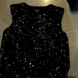 Marc New York black sequins blouse